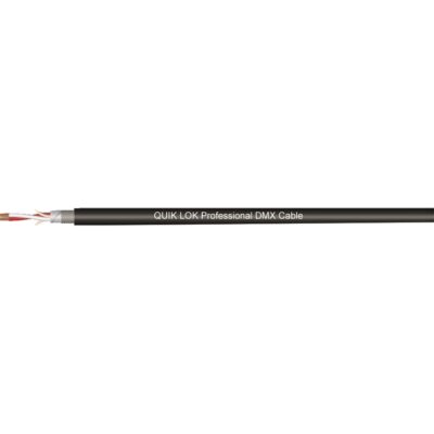 Cavo in bobina DMX MADE IN ITALY, Colore Nero, Lunghezza bobina 100 mt