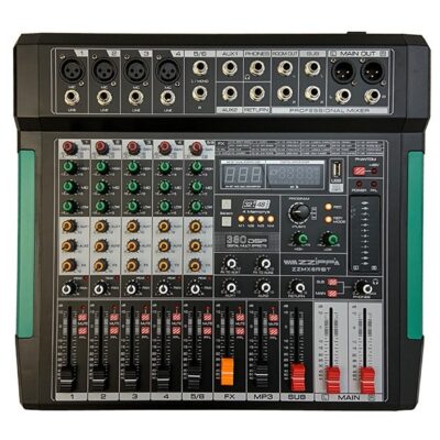 ZZIPP - MIXER PROFESSIONALE 6 CANALI MULTIEFFETTO 380 DSP BT