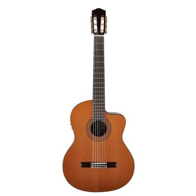 SALVADOR CORTEZ CC-60CE Chitarra Classica Cutaway Con Top In Cedro Mass